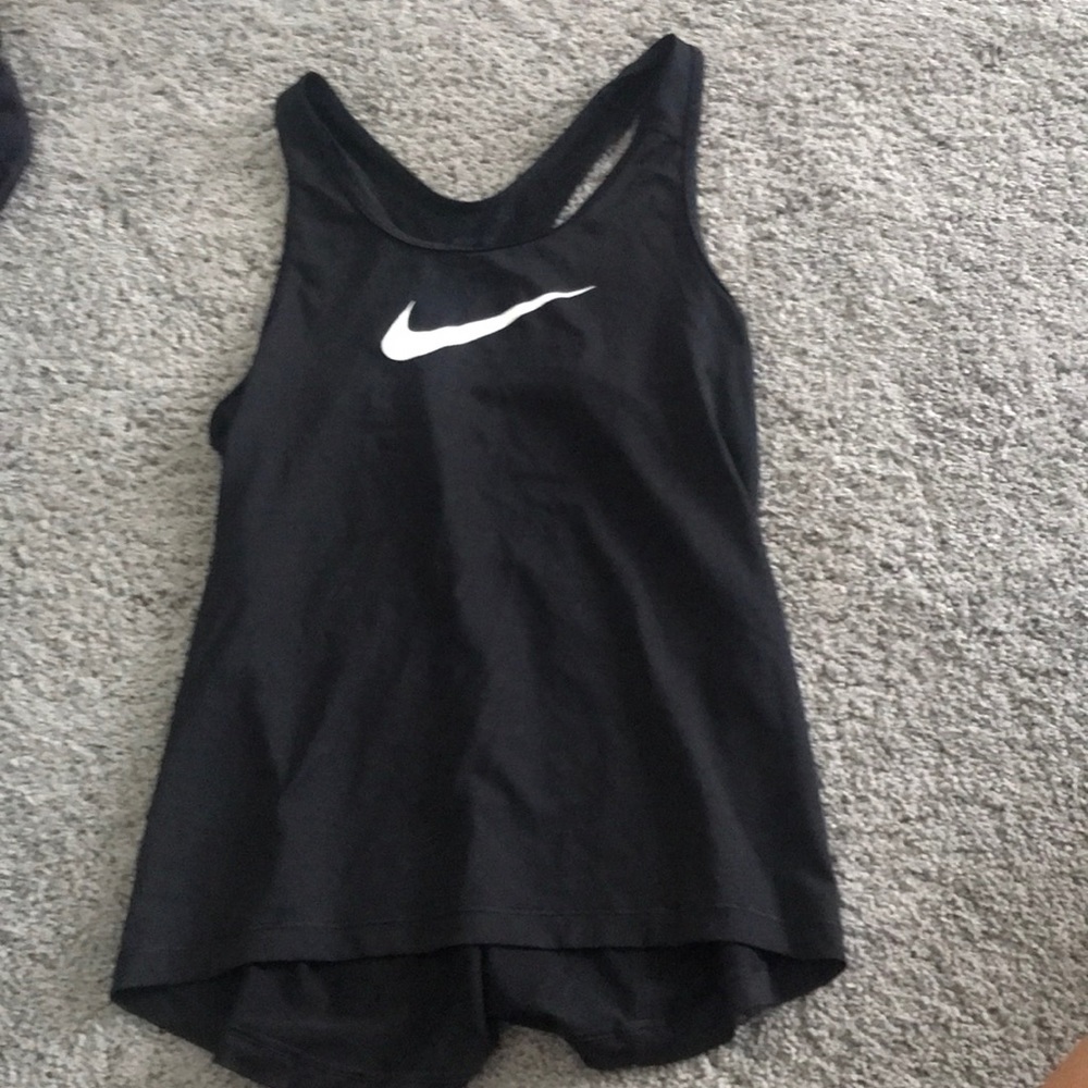 Nike black running tank